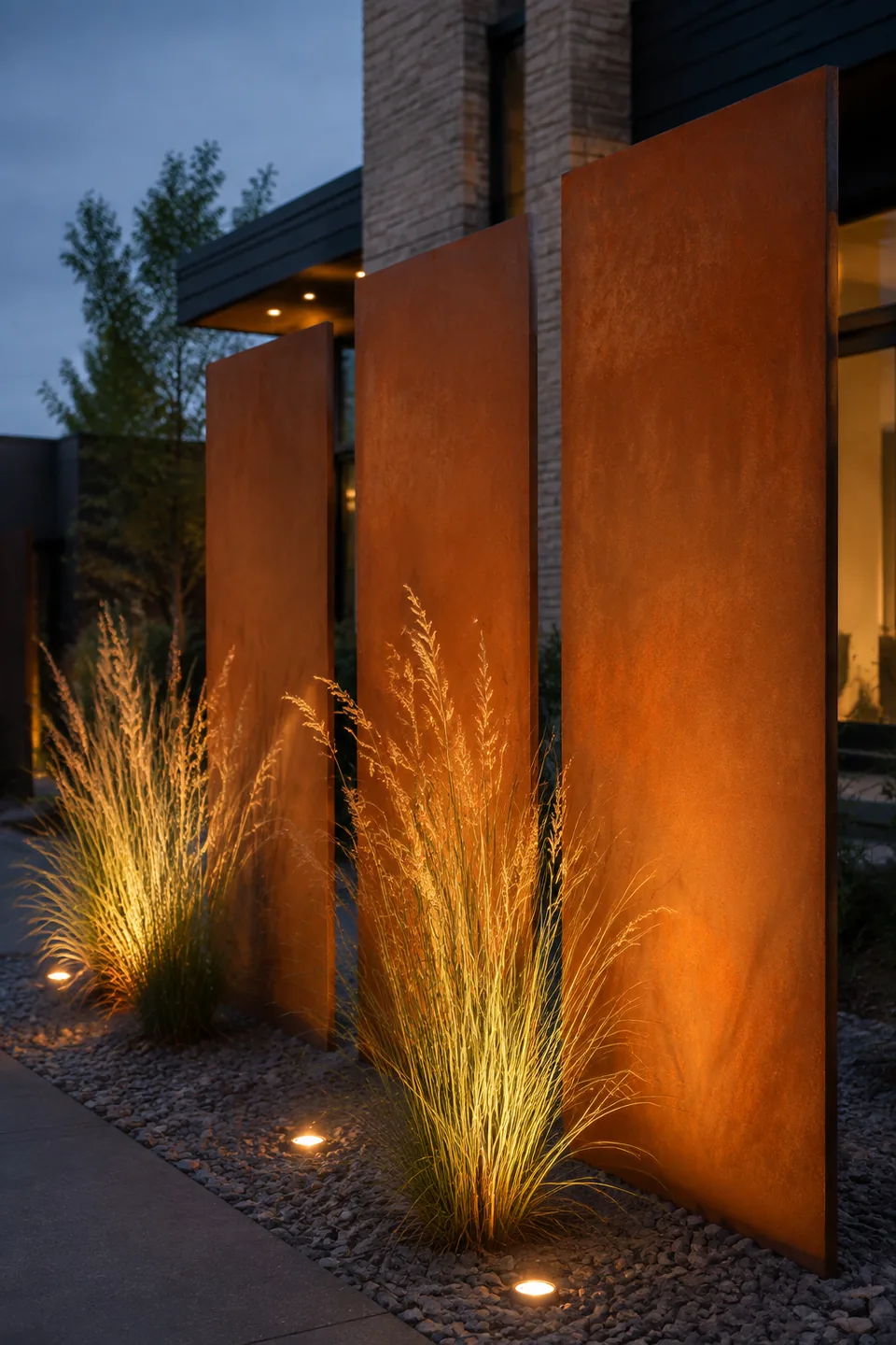 Przepierzenia ogrodowe · corten